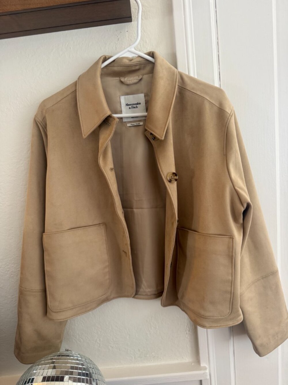Abercrombie and Fitch Vegan Suede Jacket - Picture 2 of 4